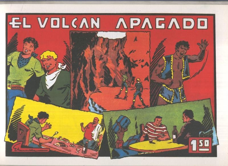 Facsimil Julio y Ricardo: El volcan apagado