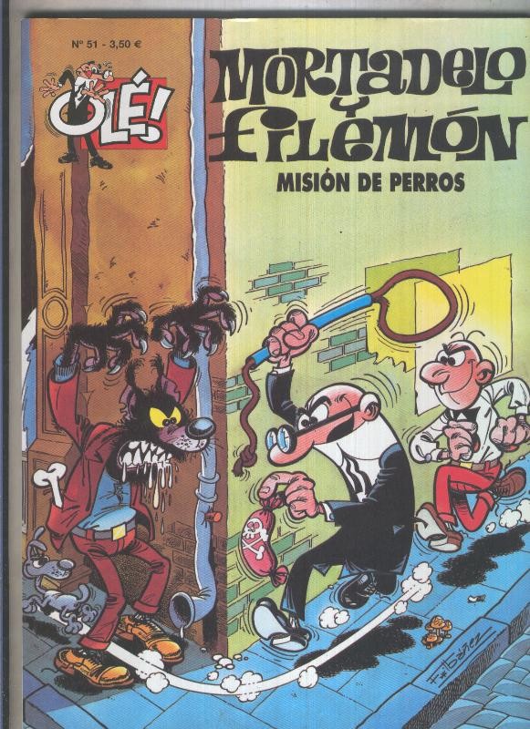 Mortadelo y Filemon OLE numero 051 Mision de perros (numerado 2 en interior cubierta)