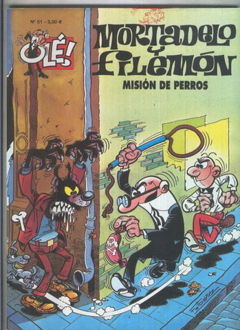 Mortadelo y Filemon OLE numero 051 Mision de perros (numerado 4 en interior cubierta)