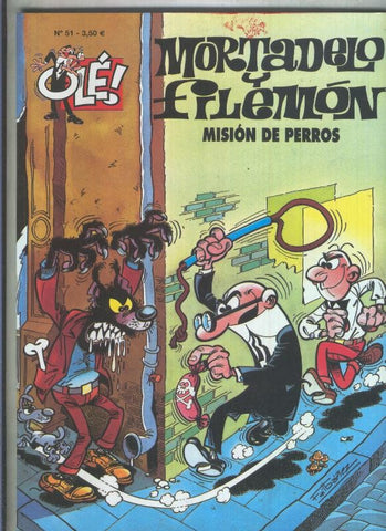 Mortadelo y Filemon OLE numero 051 Mision de perros (numerado 5 en interior cubierta)