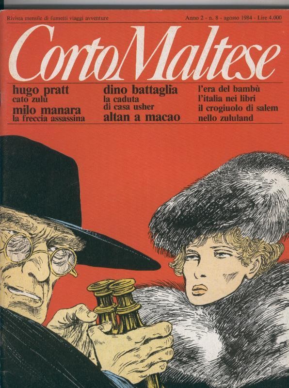 Corto Maltese anno 2 numero 08, agosto 1984