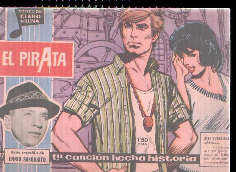 Claro de Luna numero 197: Cancion de Ennio Sangiusto (numerado 3 en trasera)