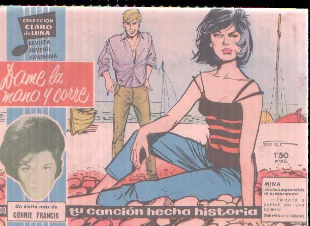 Claro de Luna numero 203: Cancion de Connie Francis (numerado 6 en trasera)