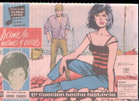Claro de Luna numero 203: Cancion de Connie Francis (numerado 6 en trasera)
