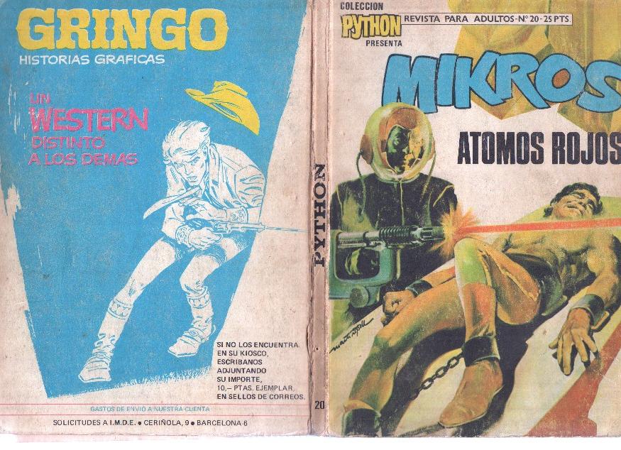 Python numero 20: Mikros: atomos rojos