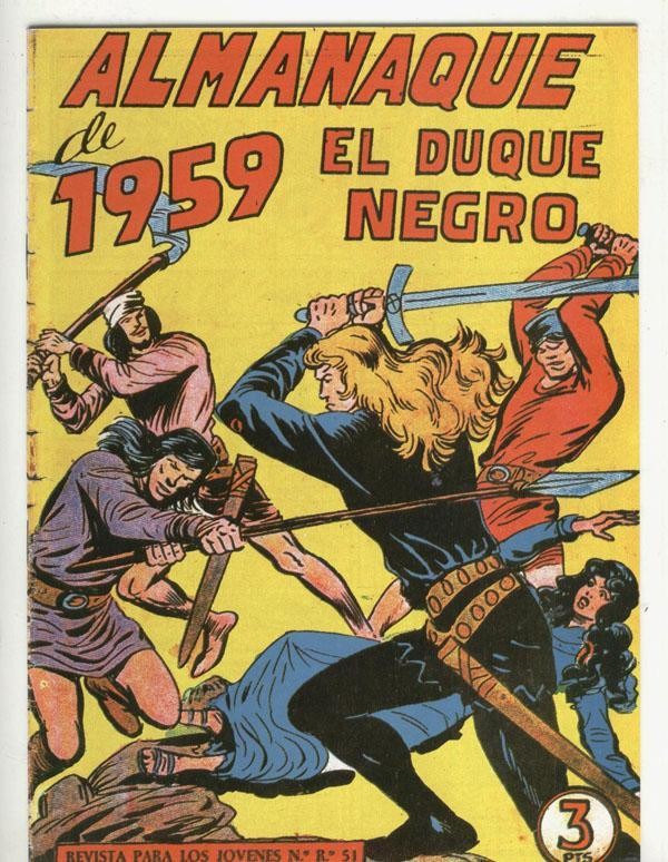 El Duque Negro almanaque facsimil 1959: el señor feudal