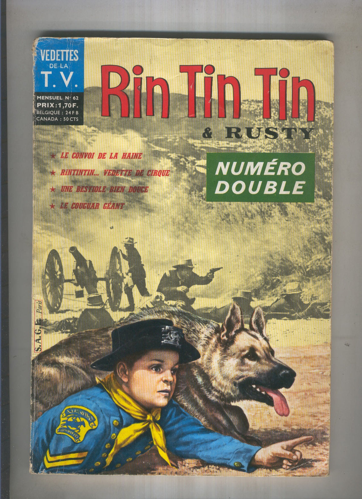 RIN TIN TIN ET RUSTY Numero 062: Le convoi de la Haine