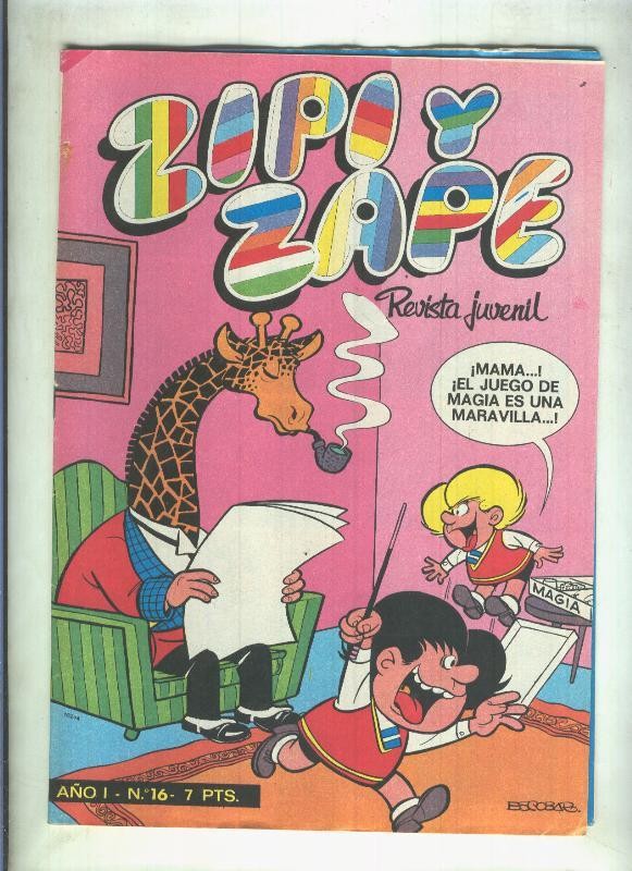 Zipi y Zape revista semanal numero 016 (poster central de La familia cebolleta)