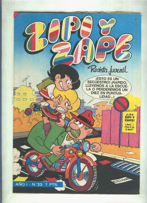 Zipi y Zape revista semanal numero 023 (poster central de Sir Tim O,Theo)