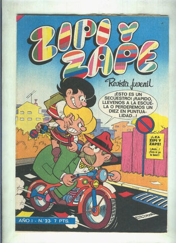 Zipi y Zape revista semanal numero 023 (poster central de Sir Tim O,Theo)