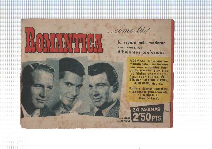 Mary Noticias numero 004: trasera propaganda de la coleccion Romantica
