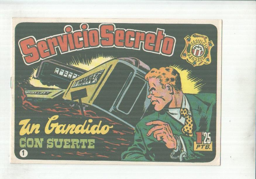 Facsimil: Servicio secreto numero 01: Un bandido con suerte