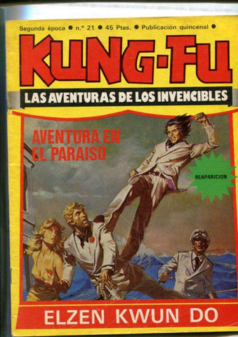 Kung Fu numero 21: (numerada 1 en trasera), articulo 4 pagina lucha oriental: El Zen Kwundo