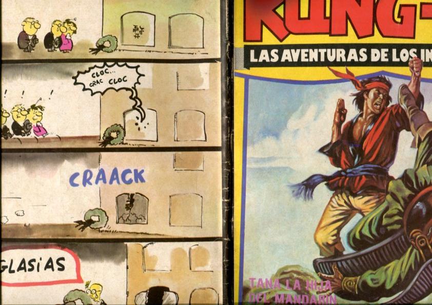 Kung Fu numero 40: articulo 4 paginas lucha oriental: Garra de tigre contra patada frontal