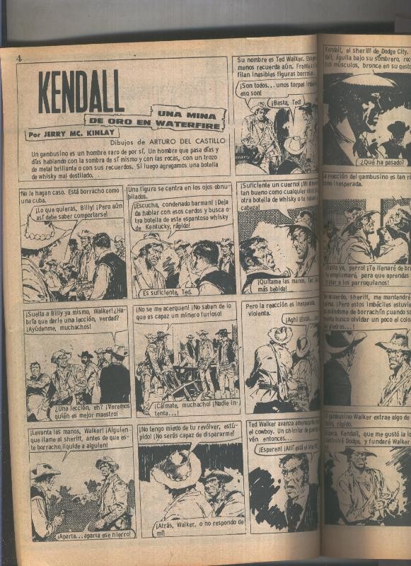 Sheriff Kendall: libreto con 10 aventuras de 15 paginas , encuadernacion artesanal