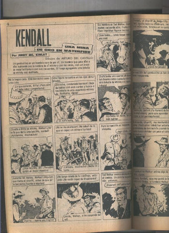 Sheriff Kendall: libreto con 10 aventuras de 15 paginas , encuadernacion artesanal