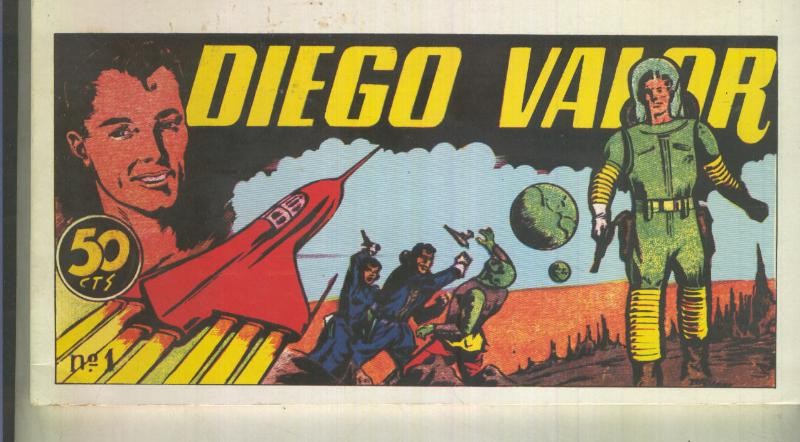 Facsimil: Diego Valor primera serie tomitos numero 01