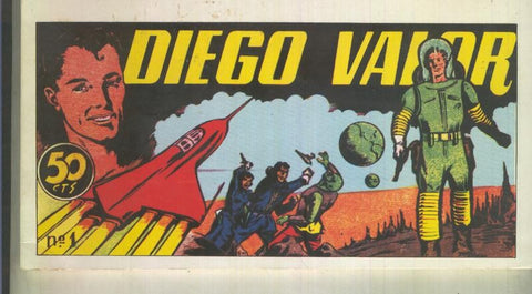 Facsimil: Diego Valor primera serie tomitos numero 01