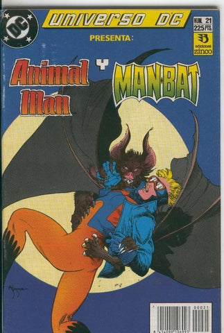Universo DC numero 21: Animal Man y ManBat (numerado 2 en interior cubierta)