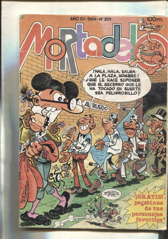 Super Mortadelo numero 201 (numerado 1A en trasera) (grapa oxidada)