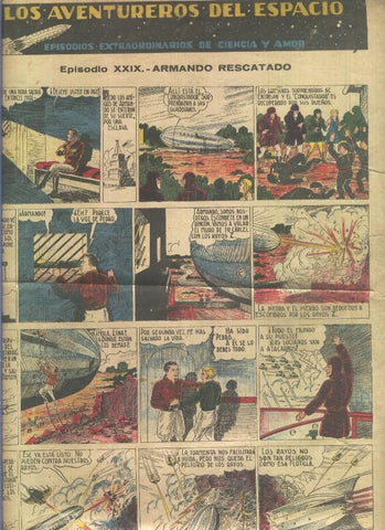 Los aventureros del espacio: Una pagina con el episodio XXIX: Armando rescatado