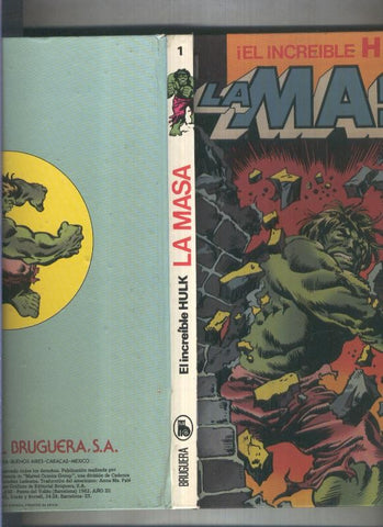 El Increible Hulk: La Masa (numerado 2 en interior cubierta)
