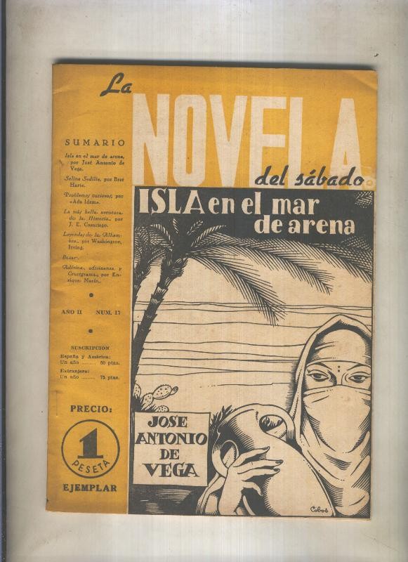 La novela del sabado numero 017: Isla en el mar de arena (Jose Ant.de Vega)