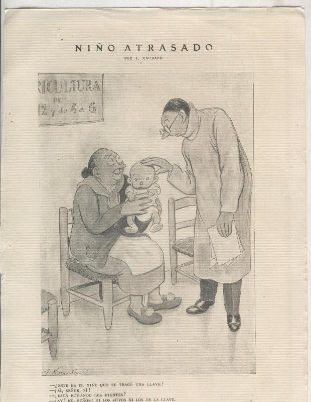 Xaudaro: Lamina numero 11: Niño atrasado