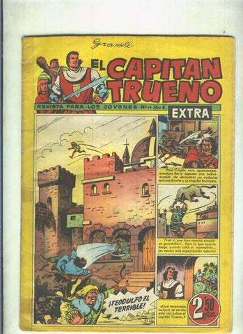 El Capitan Trueno Extra numero 014 (numerado 1 en trasera)