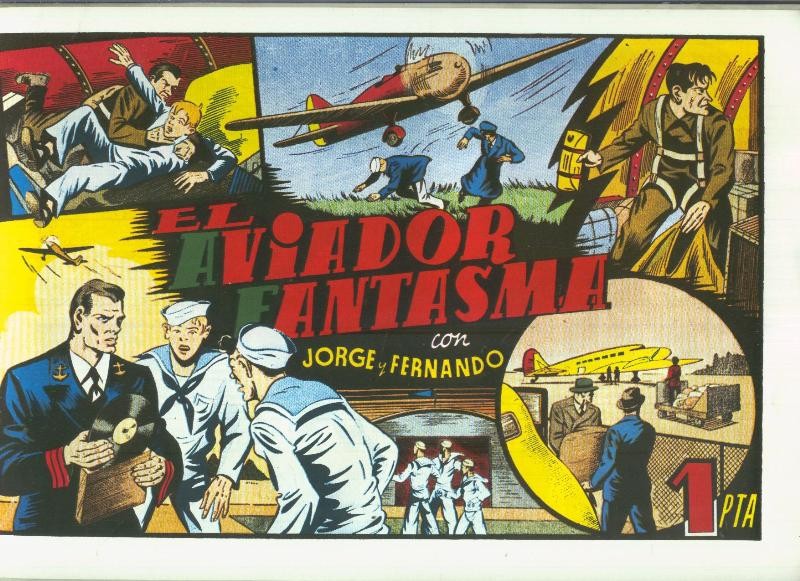 Facsimil: Jorge y Fernando serie la Marina: El aviador fantasma