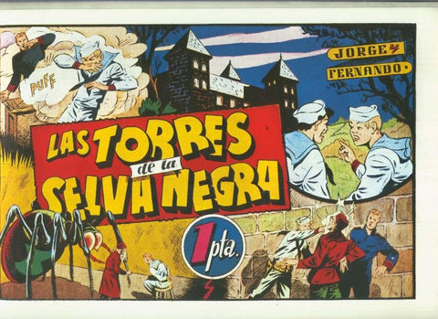 Facsimil: Jorge y Fernando serie la Marina: Las torres de la selva negra