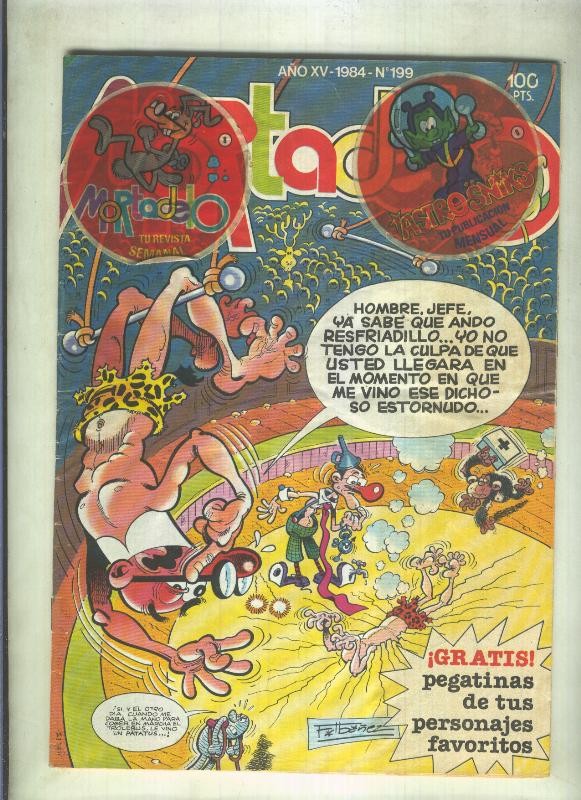 Super Mortadelo numero 191 (resto pegatinas en cubierta segun imagen)