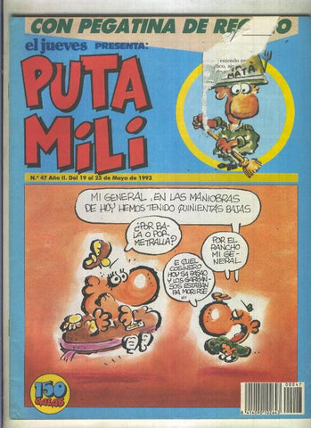 Puta Mili revista de humor numero 047 (roto en cubierta segun imagen)