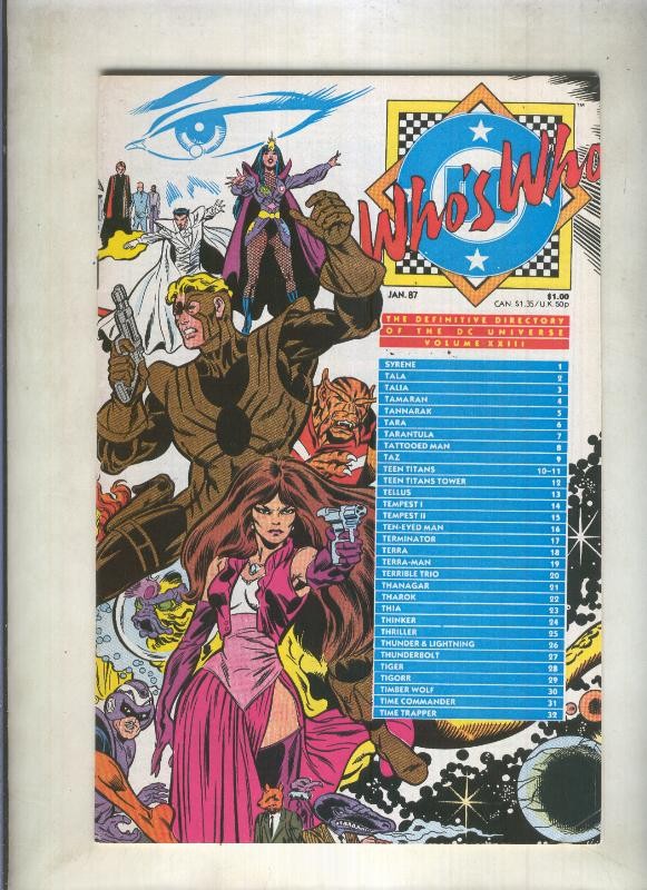 Who´s Who volumen 23 de enero 1987