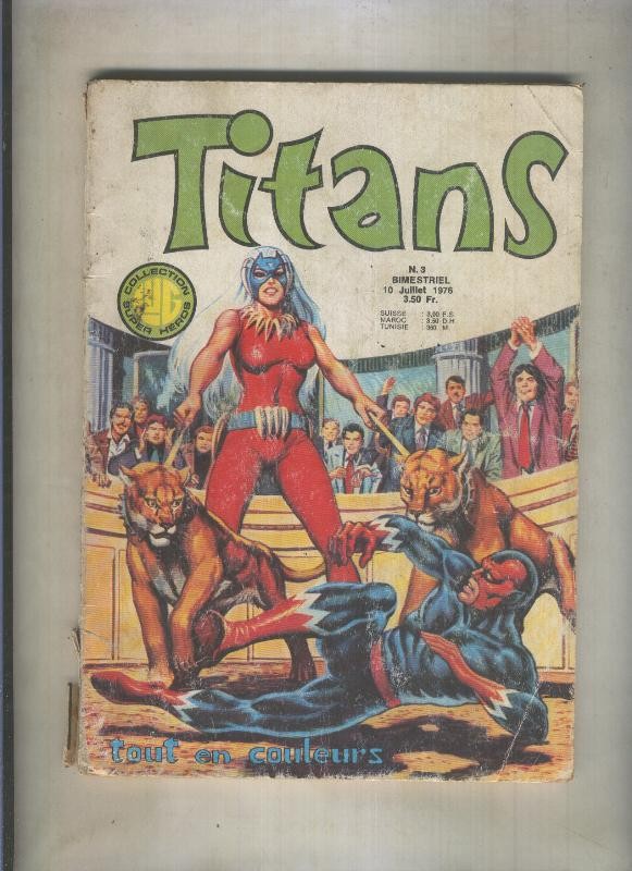 Titans numero 3 (1976) (lomo estropeado, falta primera pagina)