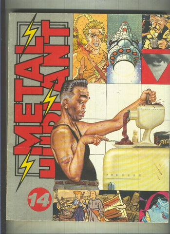 Metal Hurlant revista retapado numerado 14 con los numeros 42 al 44