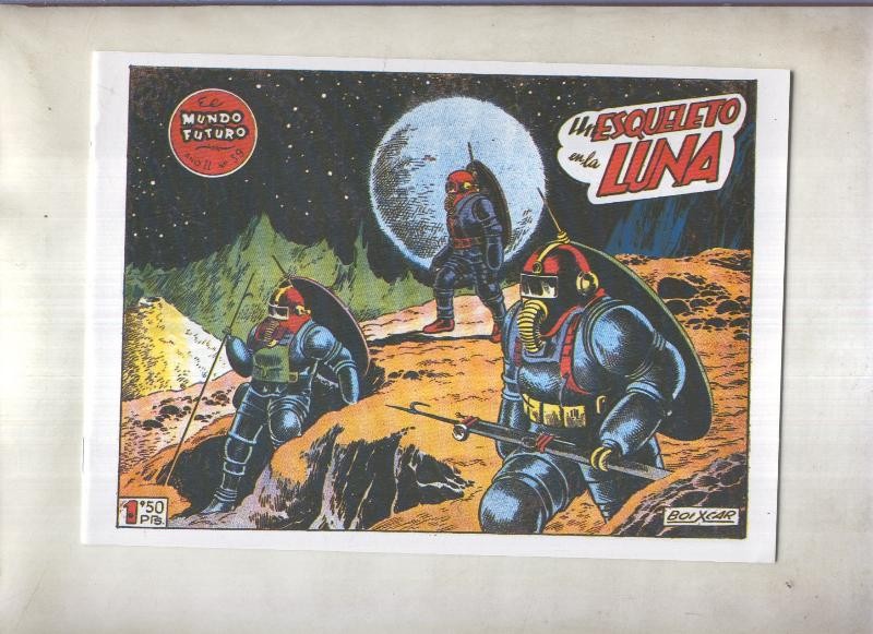 Facsimil: El Mundo Futuro numero 039: Un esqueleto en la luna
