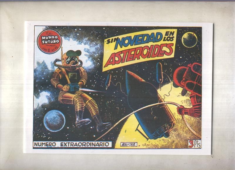 Facsimil: El Mundo Futuro numero 045: Sin novedad en los asteroides (numero extra)