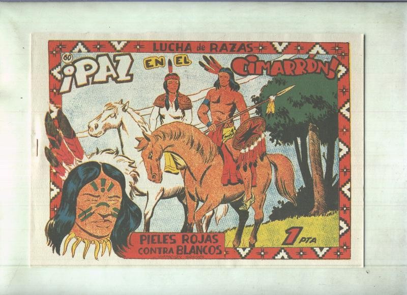 Facsimil: Lucha de Razas numero 60: Paz en el cimarron