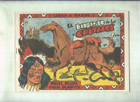 Facsimil: Lucha de Razas numero 54: El barranco de los crotalos