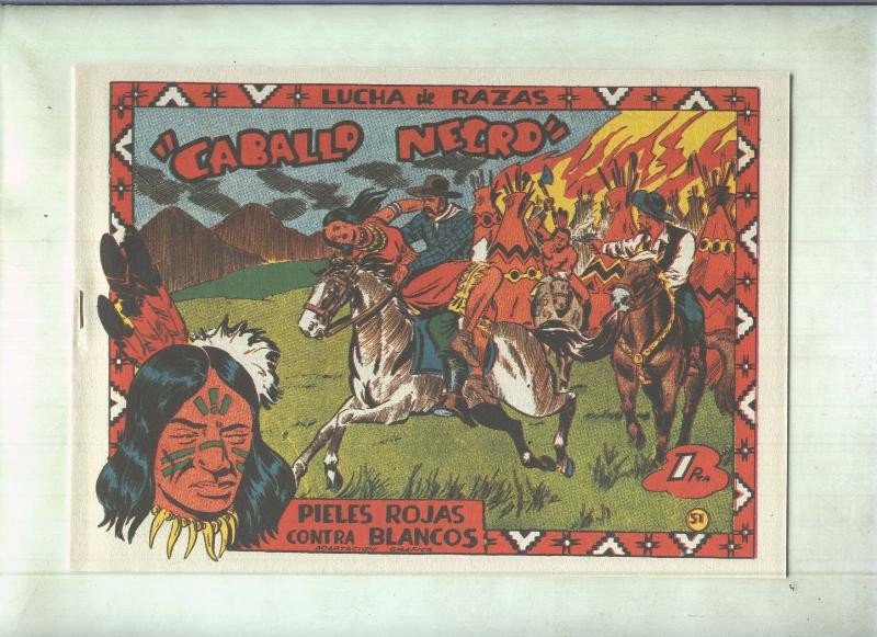 Facsimil: Lucha de Razas numero 51: Caballo negro