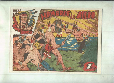 Facsimil: Lucha de Razas numero 22: Hombres de acero