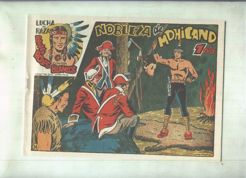 Facsimil: Lucha de Razas numero 16: Nobleza de mohicano