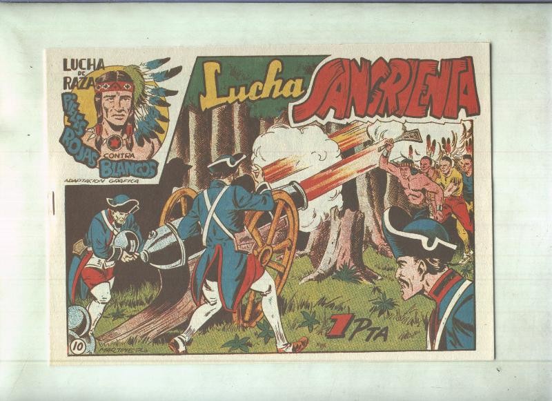 Facsimil: Lucha de Razas numero 10: Lucha sangrienta