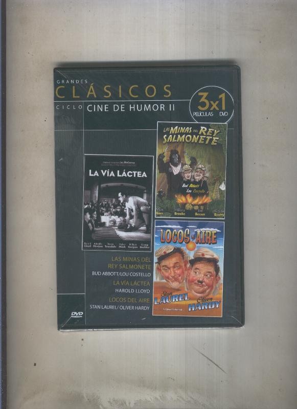 DVD: 3x1: Las minas del rey salmonete, La via lactea, Locos del aire
