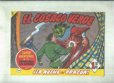 Facsimil de Ediciones B: El Cosaco Verde numero 144: La noche del dragon