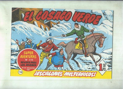 Facsimil de Ediciones B: El Cosaco Verde numero 138: Escalones misterioso