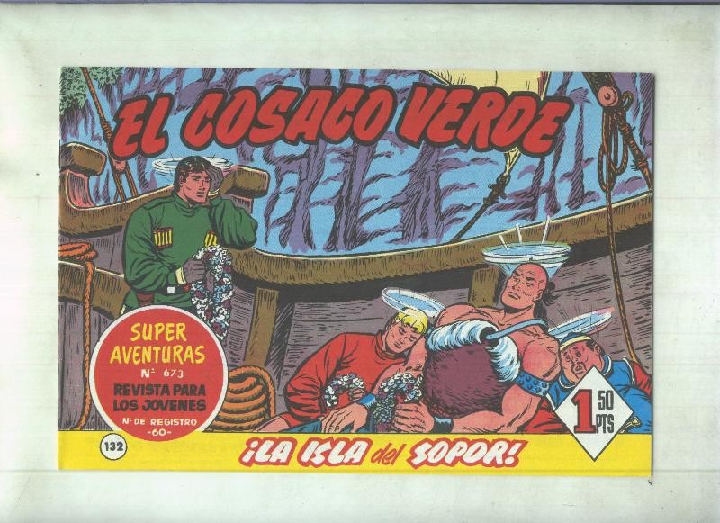 Facsimil de Ediciones B: El Cosaco Verde numero 132: La isla del sopor
