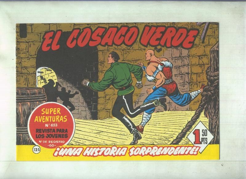 Facsimil de Ediciones B: El Cosaco Verde numero 125: Una historia sorprendente