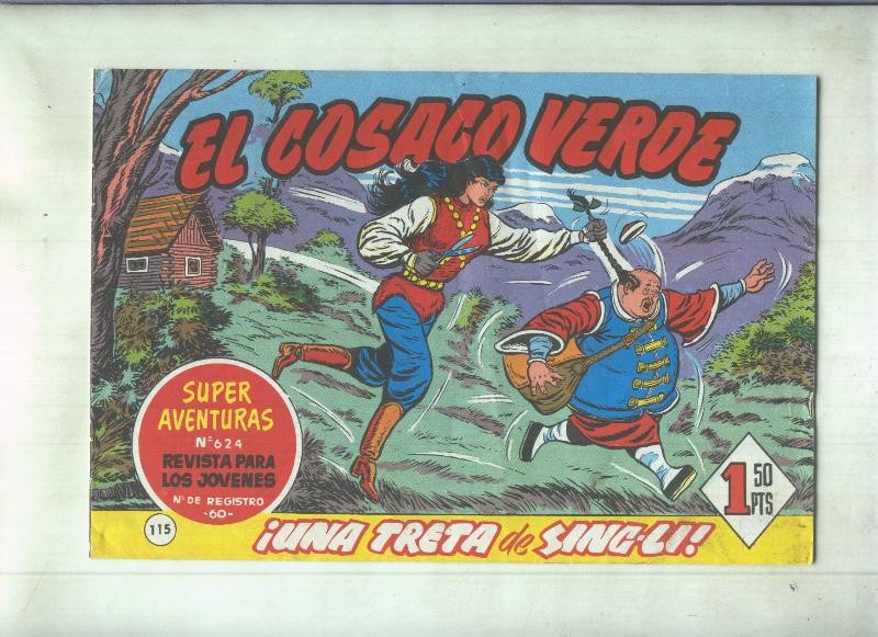 Facsimil de Ediciones B: El Cosaco Verde numero 115: Una treta de Sing Li